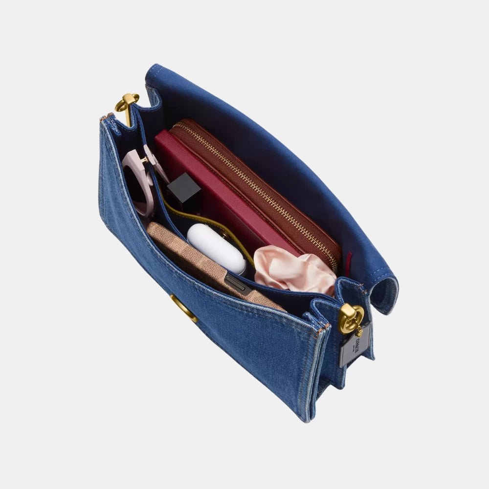 Coach Chain Tabby Shoulder Bag (Denim/Deep Blue) - DIVA ONLINE STORE