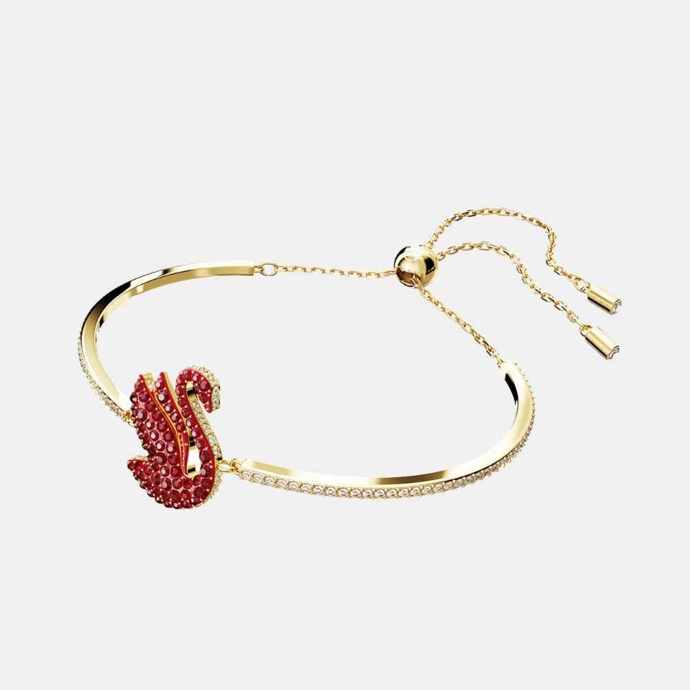 Swarovski Red Gold Swan Bracelet - DIVA ONLINE STORE