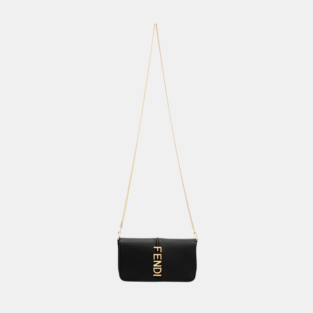 Fendi Fendigraphy Wallet On Chain (Black) - DIVA ONLINE STORE