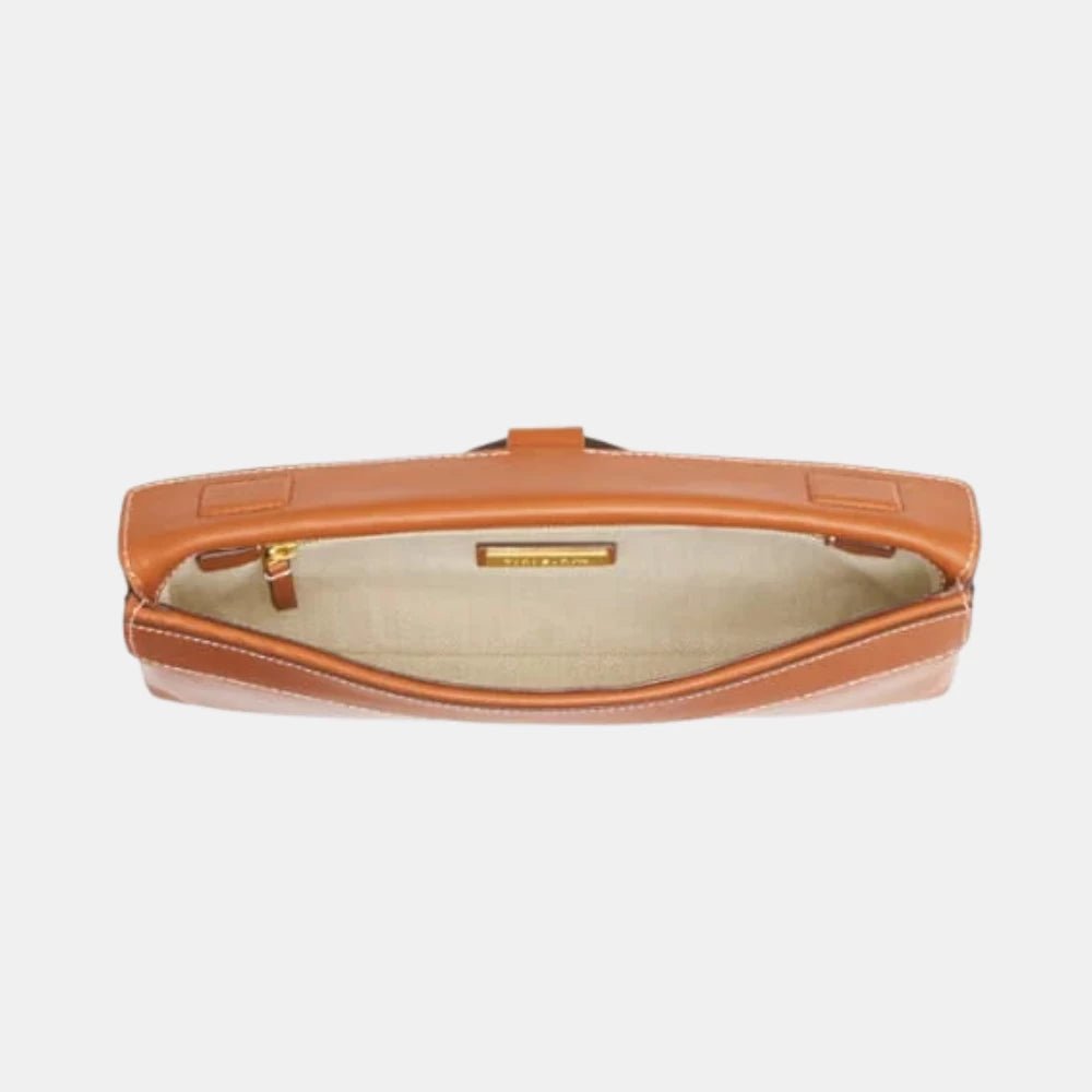 Tory Burch Miller Leather Clutch (Black) - DIVA ONLINE STORE