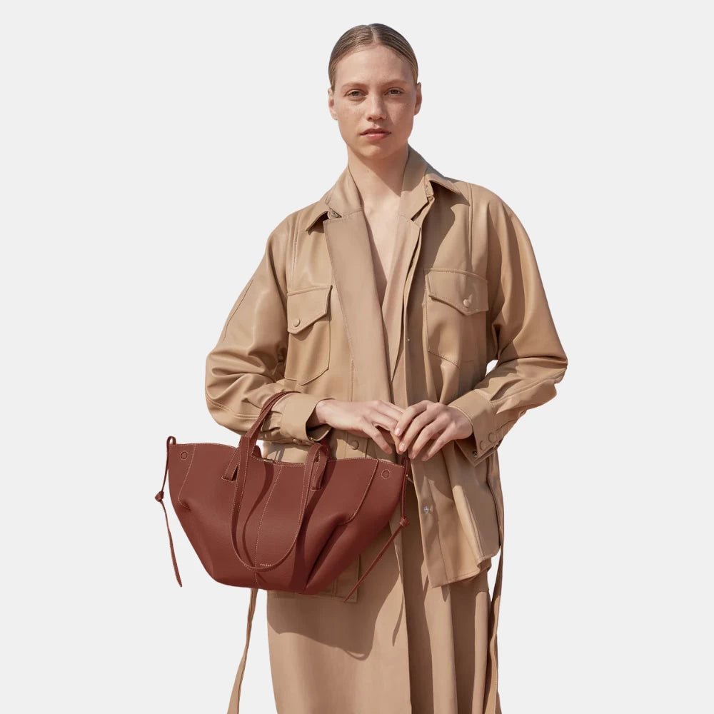 Polène Cyme Mini Edition Textured Cognac - DIVA ONLINE STORE