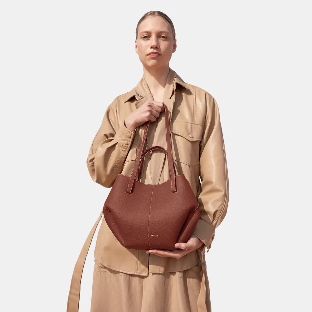 Polène Cyme Mini Edition Textured Cognac - DIVA ONLINE STORE