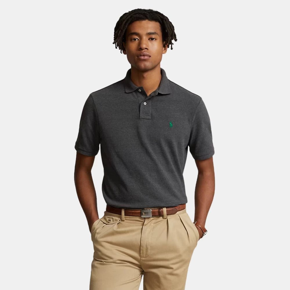 Ralph Lauren Iconic Barclay Heather Mesh Polo Shirt - DIVA ONLINE STORE