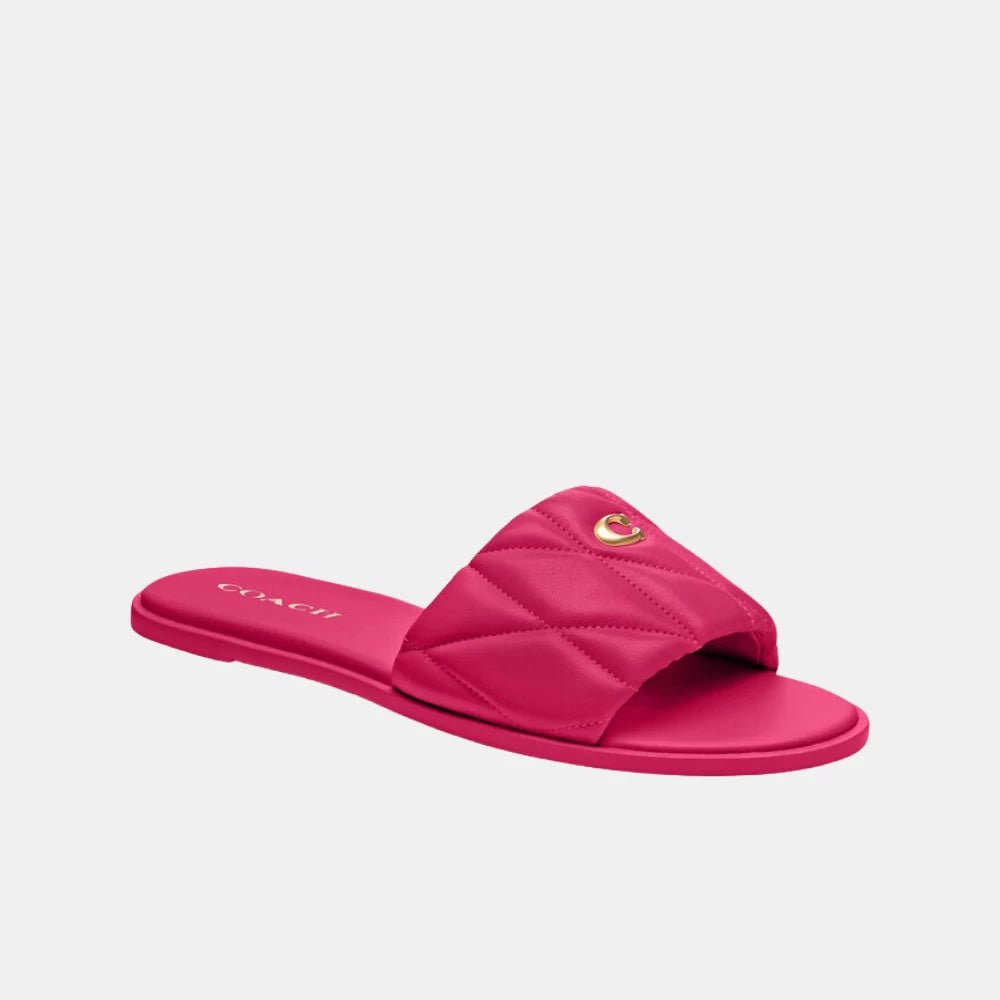 Coach Holly Sandal With Quilting (Dragonfruit) - DIVA ONLINE STORE