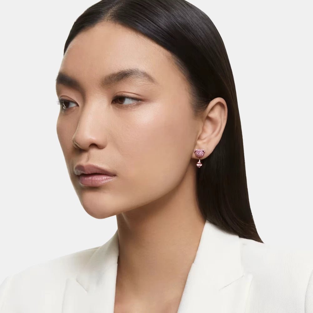 Swarovski Pink Teddy Earring Jackets - DIVA ONLINE STORE