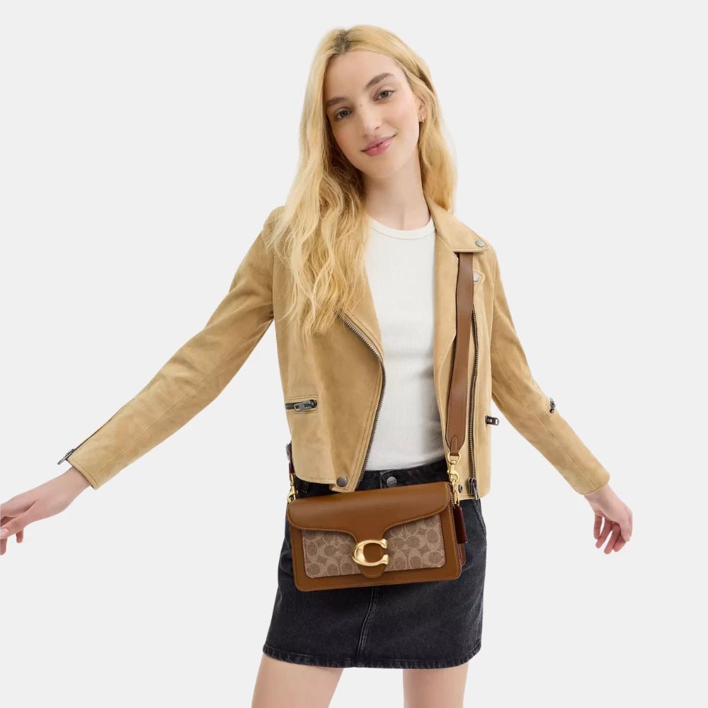 Coach Tabby Shoulder Bag 26 In Signature Canvas (Tan/Brown) - DIVA ONLINE STORE