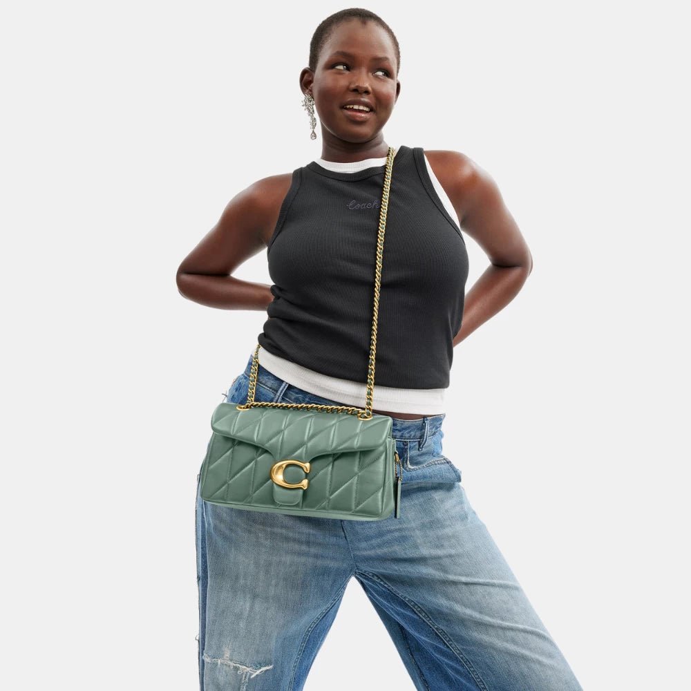 Coach Quilted Tabby Shoulder Bag (Sage) - DIVA ONLINE STORE