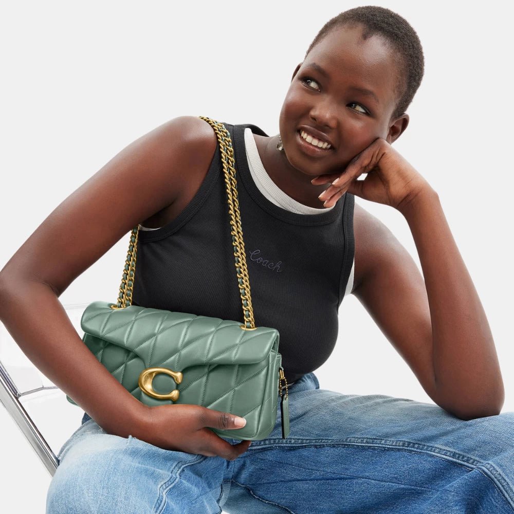 Coach Quilted Tabby Shoulder Bag (Sage) - DIVA ONLINE STORE