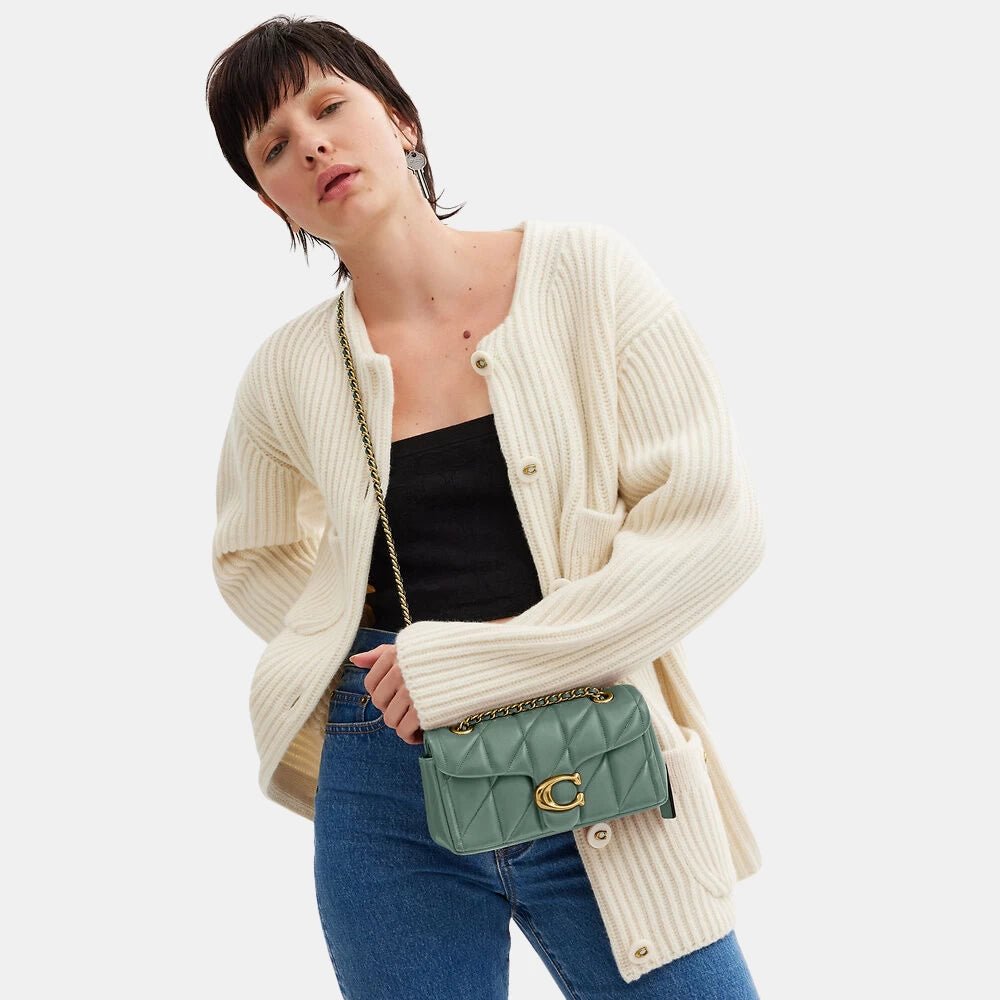Coach Quilted Tabby Shoulder Bag (Sage) - DIVA ONLINE STORE