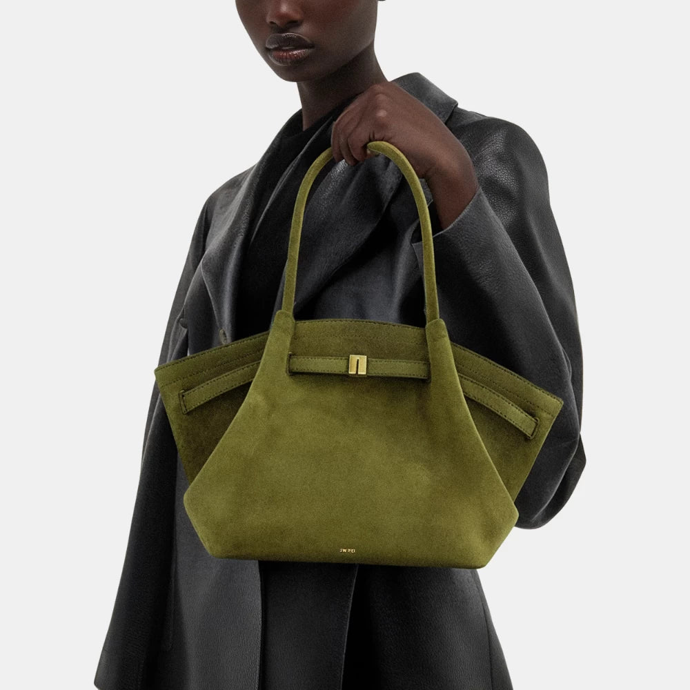 JW Pei Hana Medium Faux Suede Tote Bag - DIVA ONLINE STORE