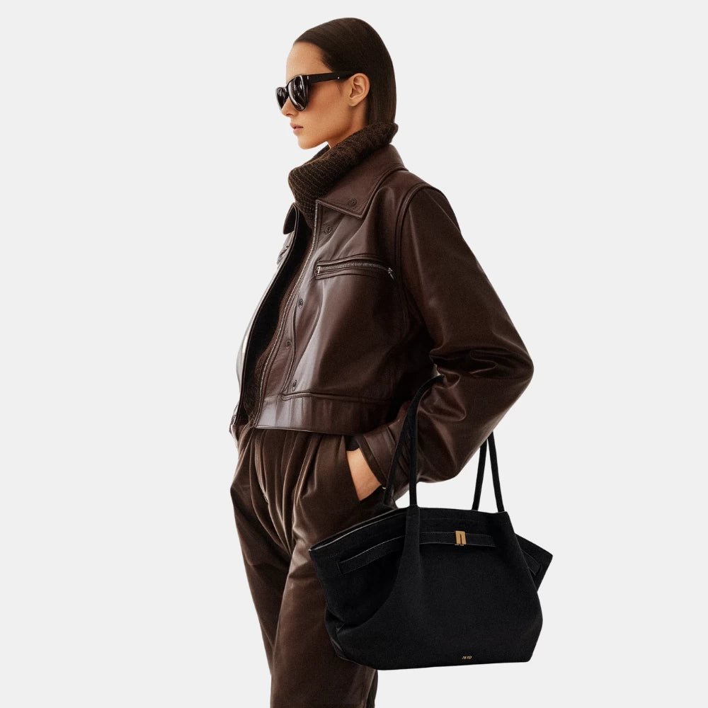 JW Pei Hana Medium Faux Suede Tote Bag - DIVA ONLINE STORE