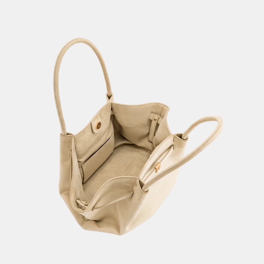 JW Pei Hana Medium Faux Suede Tote Bag - DIVA ONLINE STORE