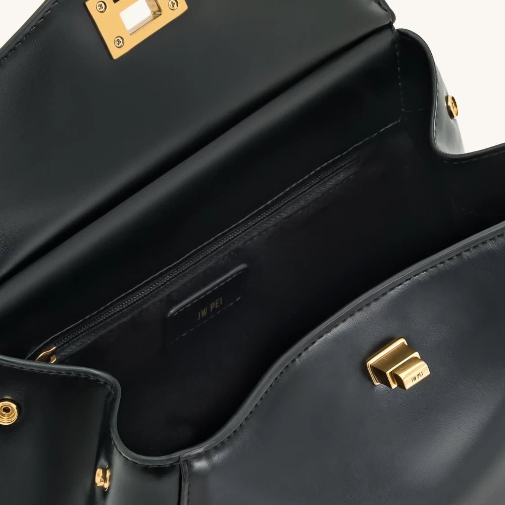 JW Pei Lucia Classic Top Handbag (Black) - DIVA ONLINE STORE
