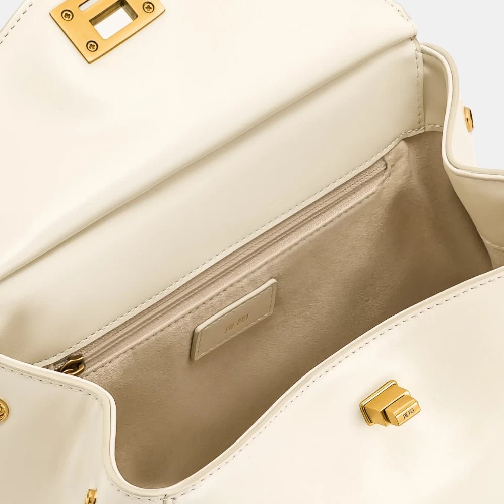 JW Pei Lucia Classic Top Handbag (White) - DIVA ONLINE STORE