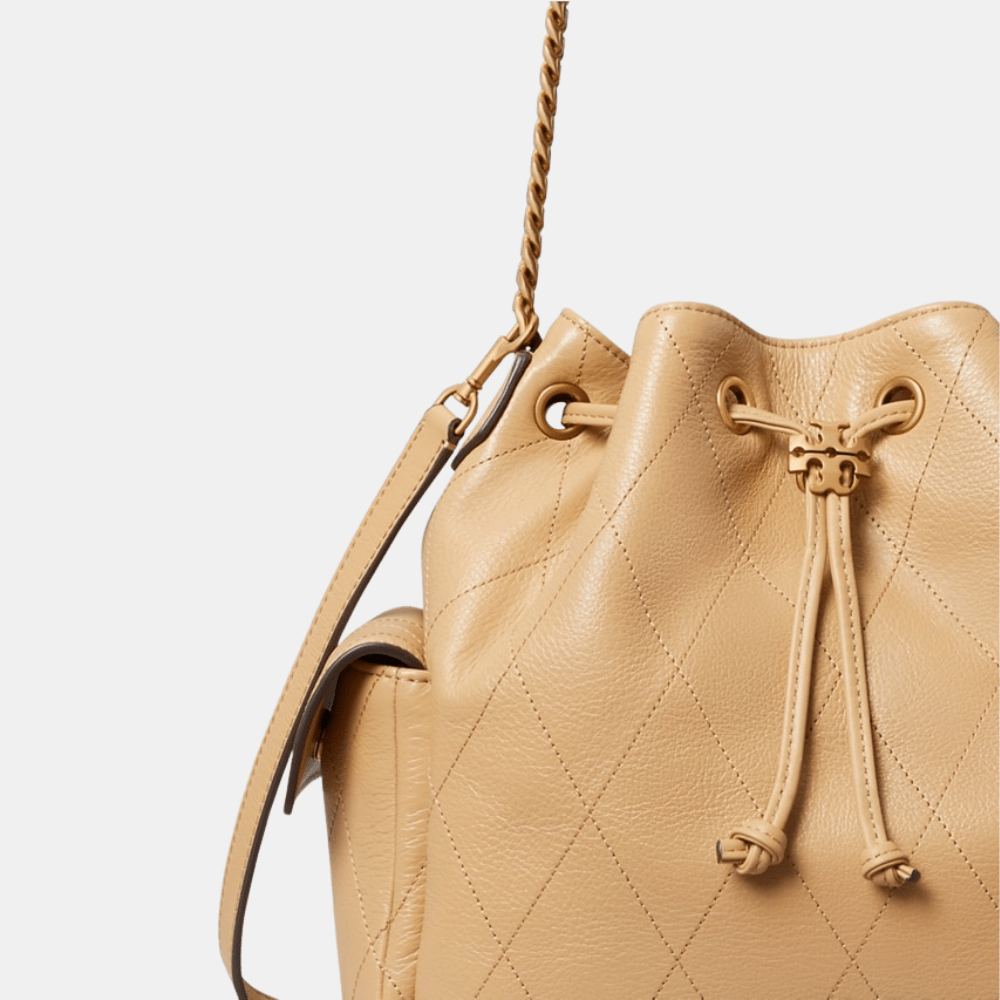 Tory Burch Charlie Quilted Drawstring Shoulder Bag - DIVA ONLINE STORE