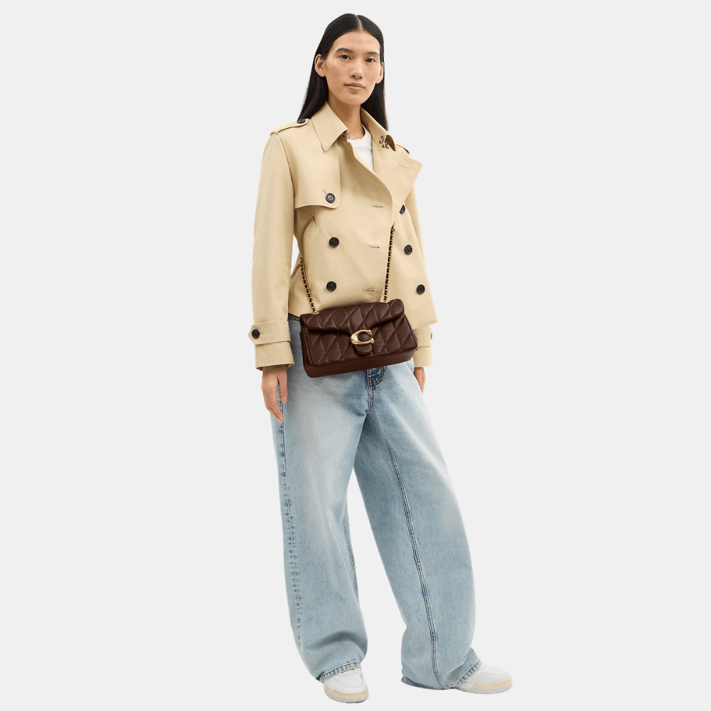 Coach Quilted Tabby Shoulder Bag (Maple) - DIVA ONLINE STORE
