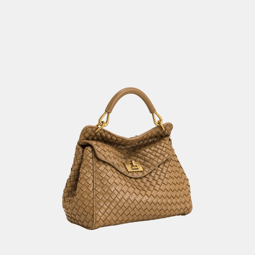 JW Pei Lucia Classic Top Handle Woven Bag - DIVA ONLINE STORE