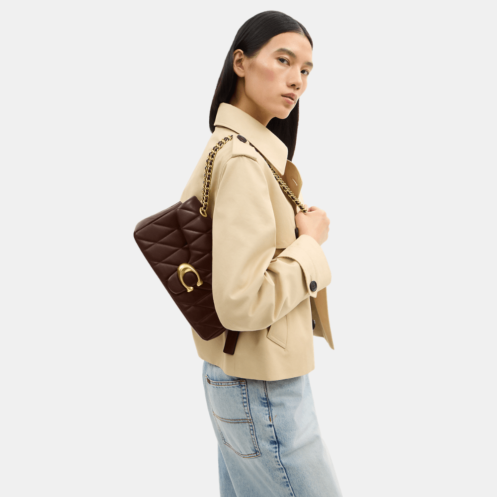 Coach Quilted Tabby Shoulder Bag (Maple) - DIVA ONLINE STORE
