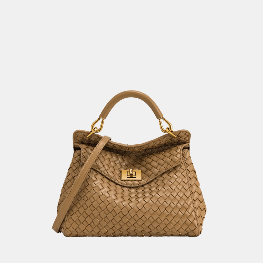 JW Pei Lucia Classic Top Handle Woven Bag - DIVA ONLINE STORE