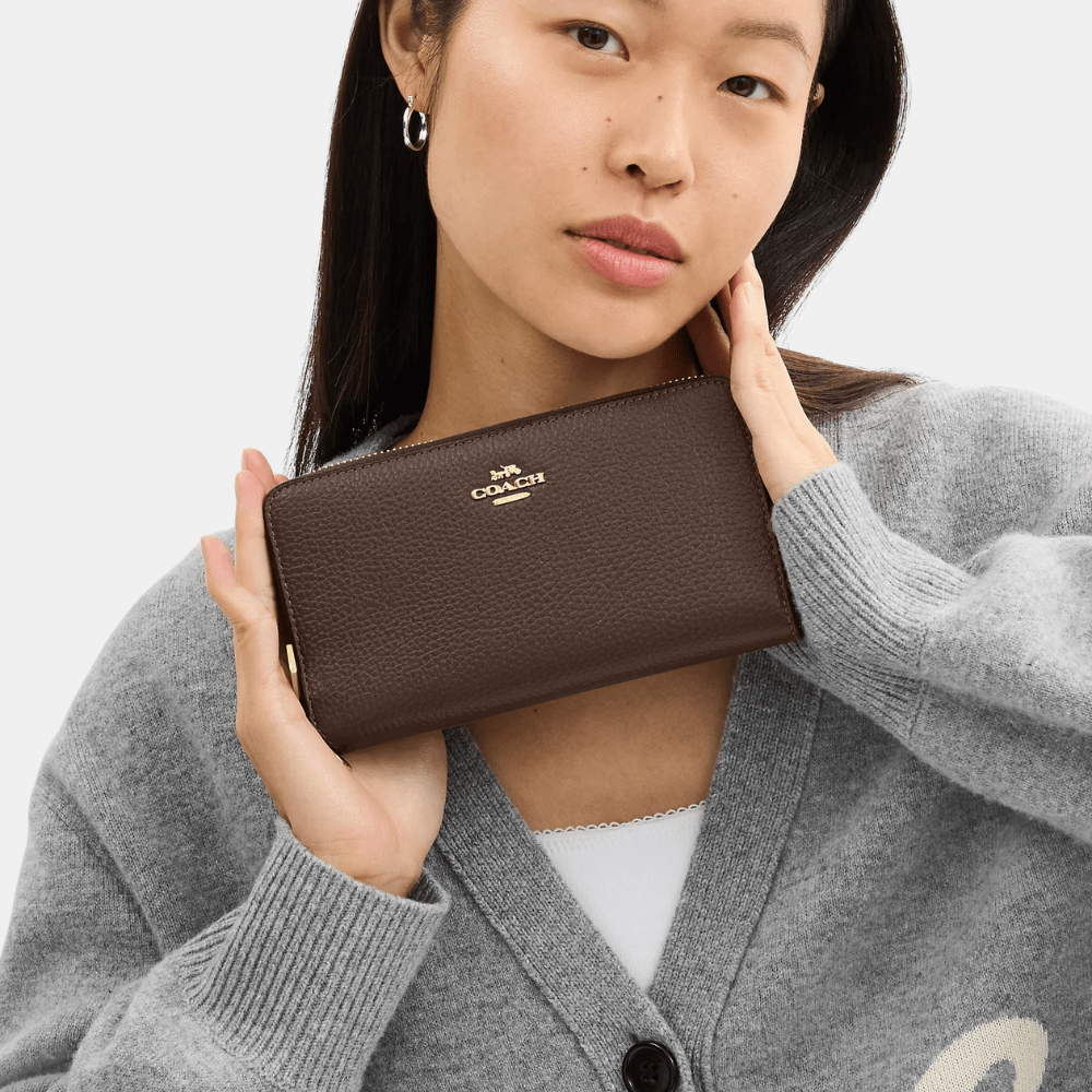 Coach Long Zip Around Wallet With Detachable Card Case - DIVA ONLINE STORE