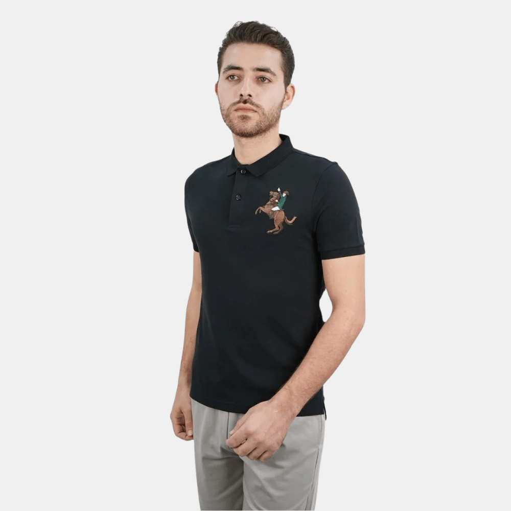 Giordano 3D Napoleon Polo Shirt (Black) - DIVA ONLINE STORE