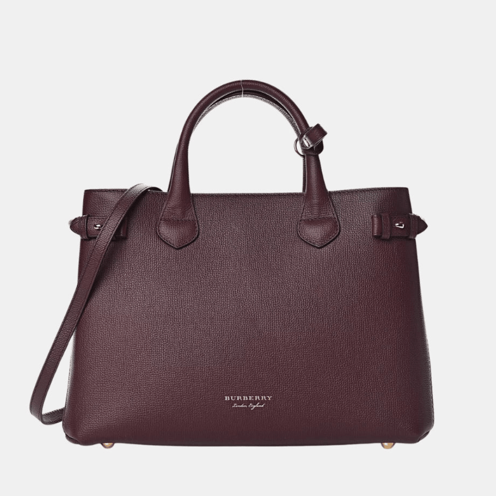 Burberry Banner Tote Bag (Maroon) - DIVA ONLINE STORE