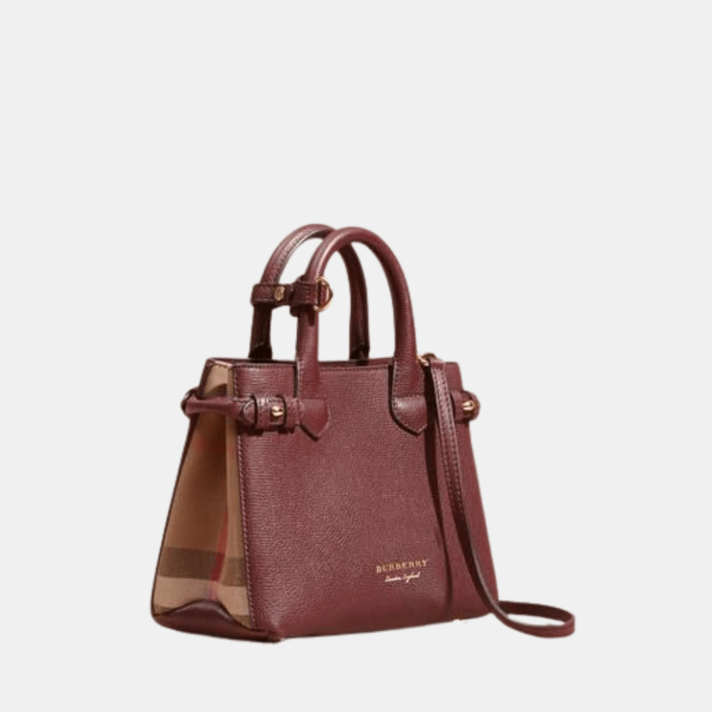 Burberry Banner Tote Bag (Maroon) - DIVA ONLINE STORE