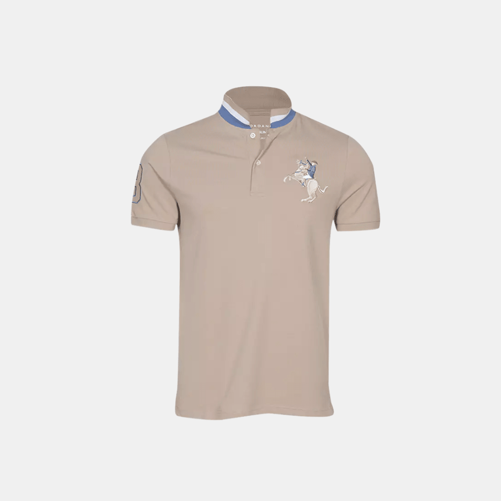 Giordano 3D Napoleon Polo Shirt (Brown) - DIVA ONLINE STORE