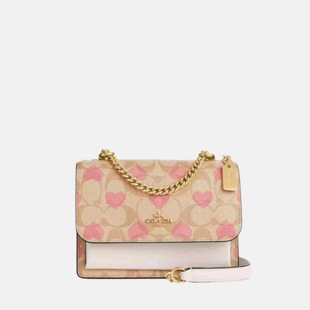Coach Mini Klare Crossbody In Signature Canvas With Heart Print - DIVA ONLINE STORE
