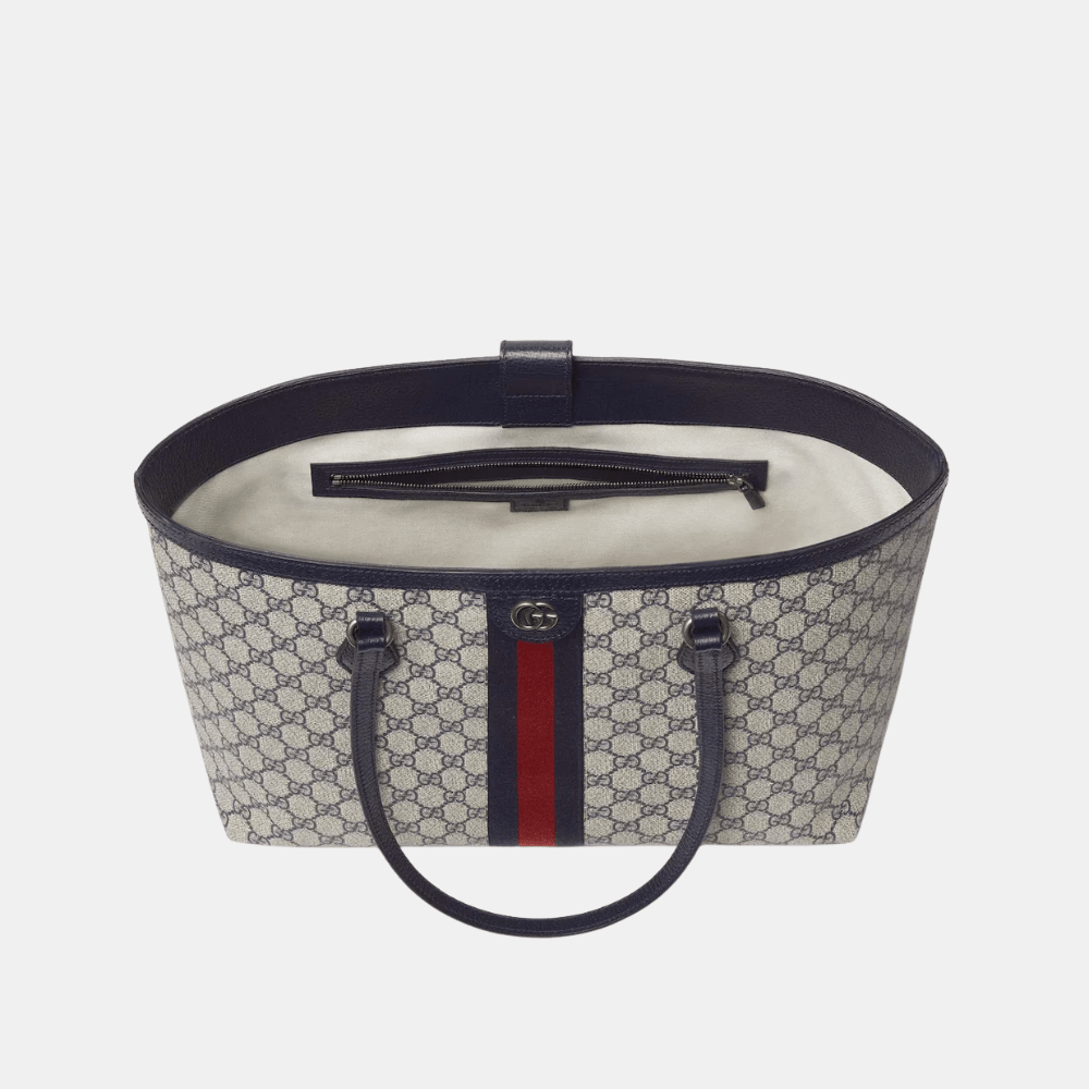 Gucci Ophidia Medium Tote Bag (Blue/Beige) - DIVA ONLINE STORE