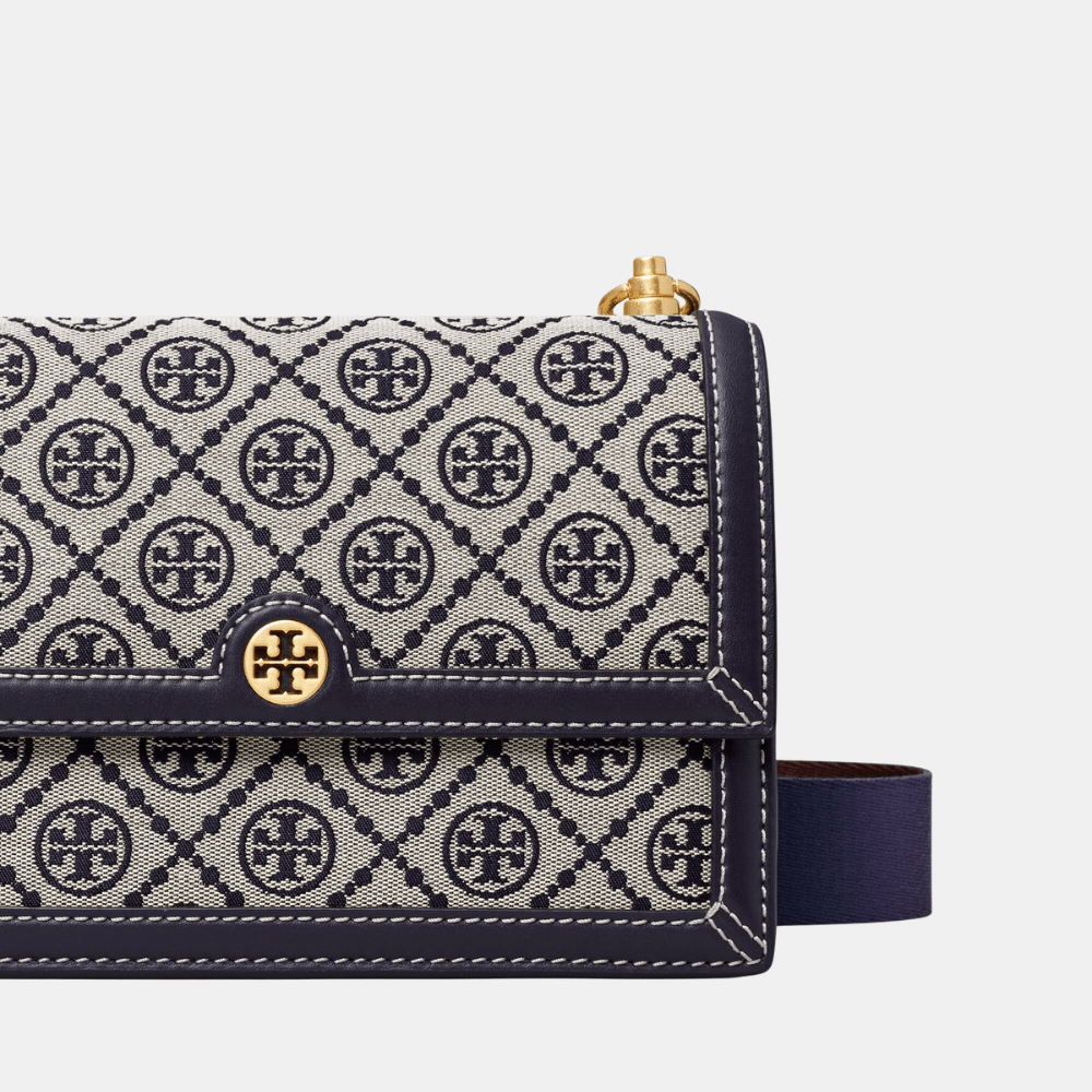 Tory Burch Small T Monogram Jacquard Shouder Bag - DIVA ONLINE STORE
