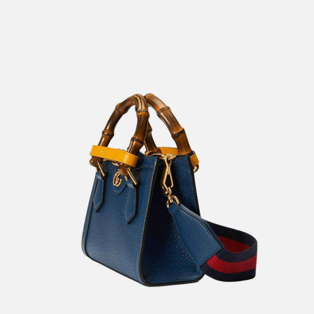 Gucci Diana Mini Tote Bag (Blue)