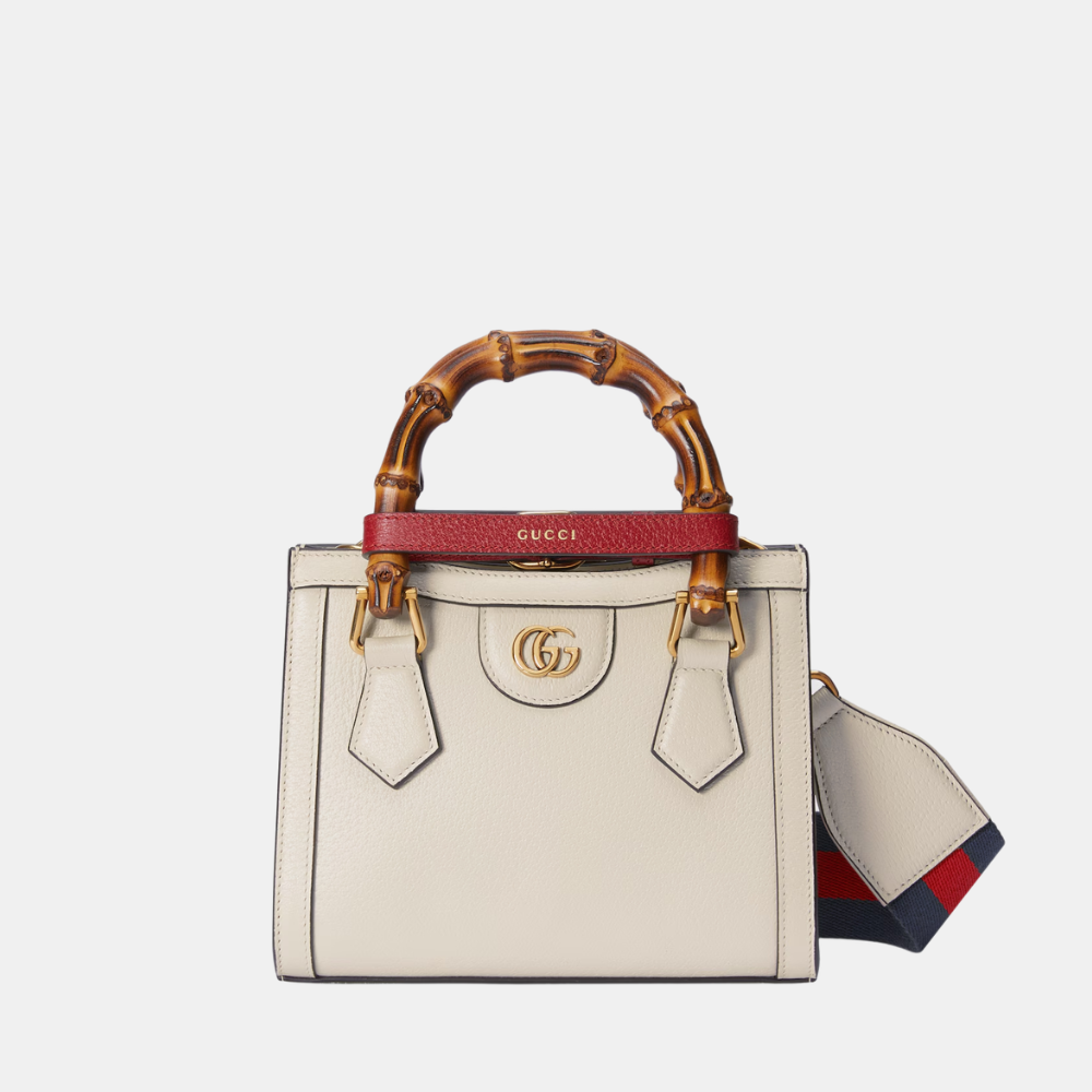 Gucci Diana Mini Tote Bag (White)