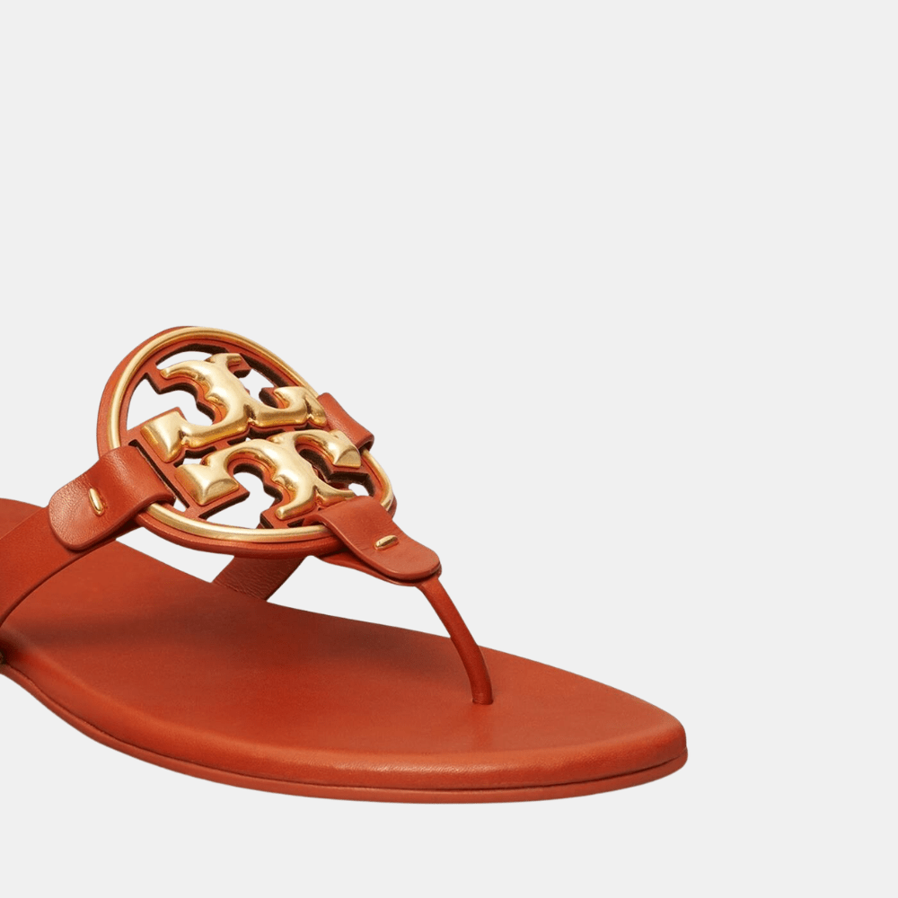 Tory Burch Metal Miller Sandal (Walnut) - DIVA ONLINE STORE