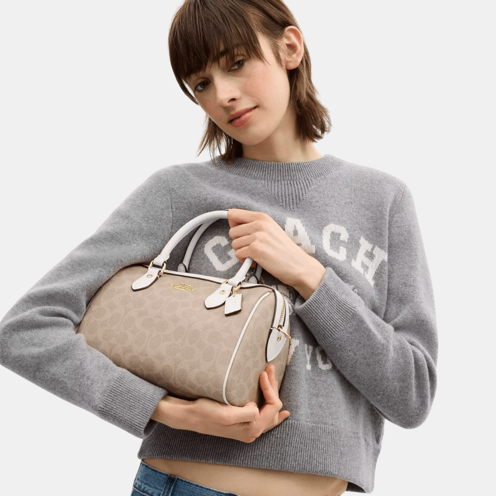 Coach Rowan Satchel In Signature Canvas - DIVA ONLINE STORE