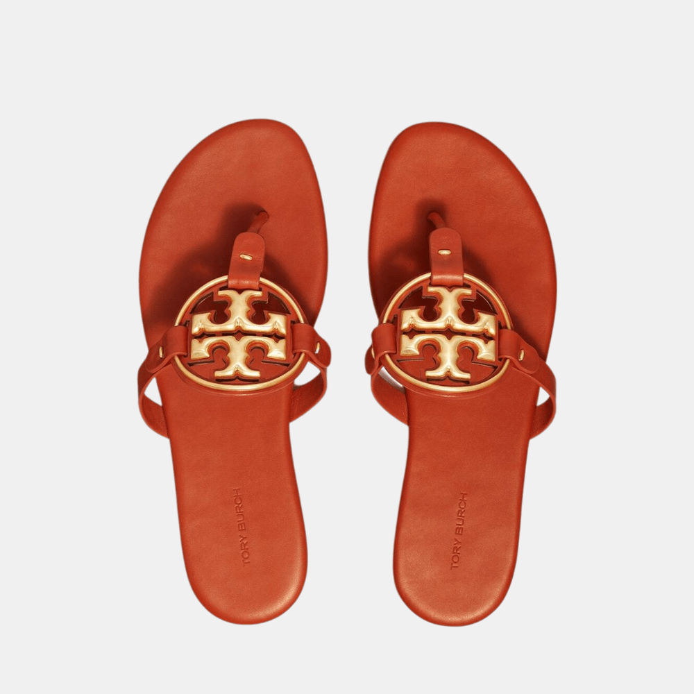 Tory Burch Metal Miller Sandal (Walnut) - DIVA ONLINE STORE