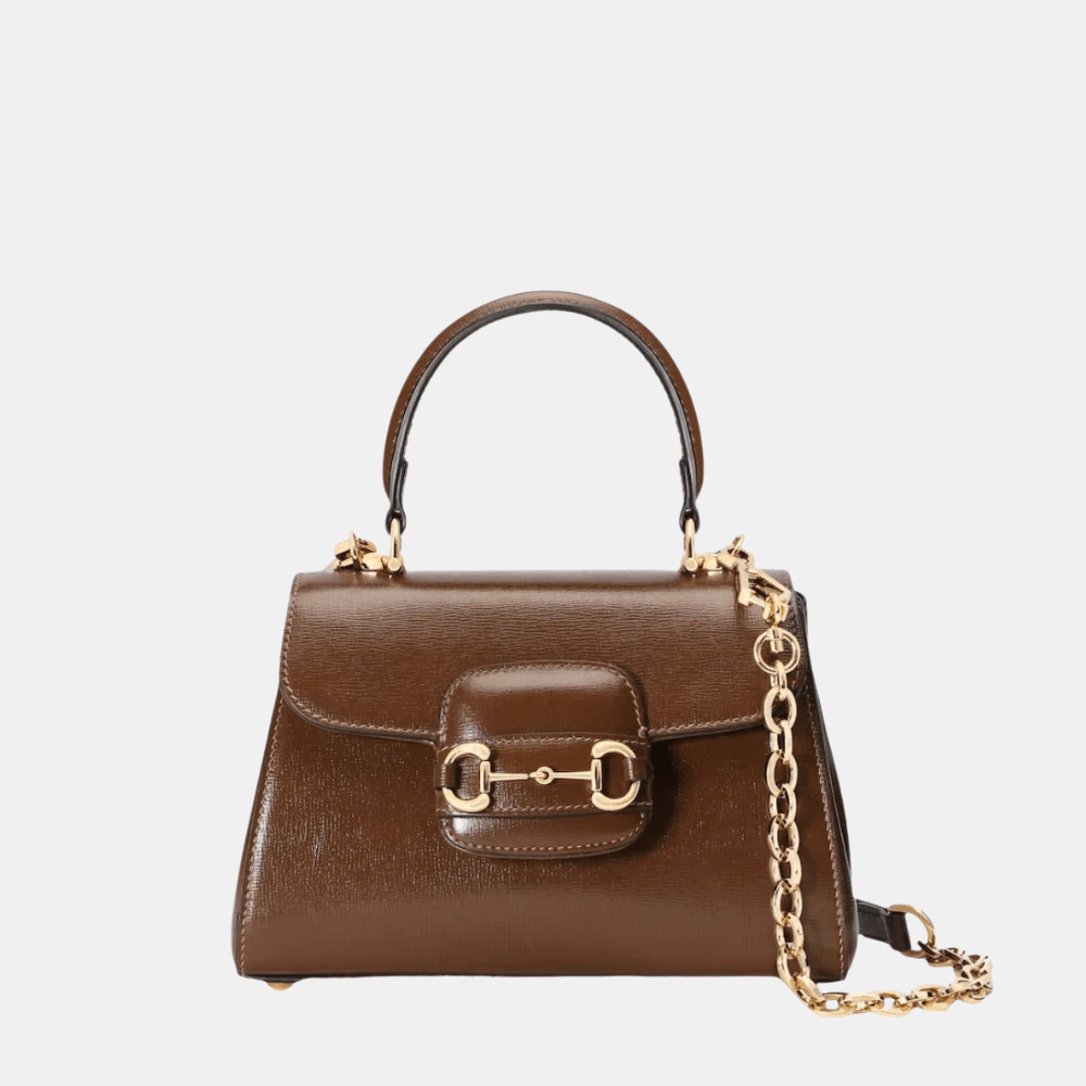 Gucci Horsebit 1955 Mini Top Handle Bag (Brown) - DIVA ONLINE STORE