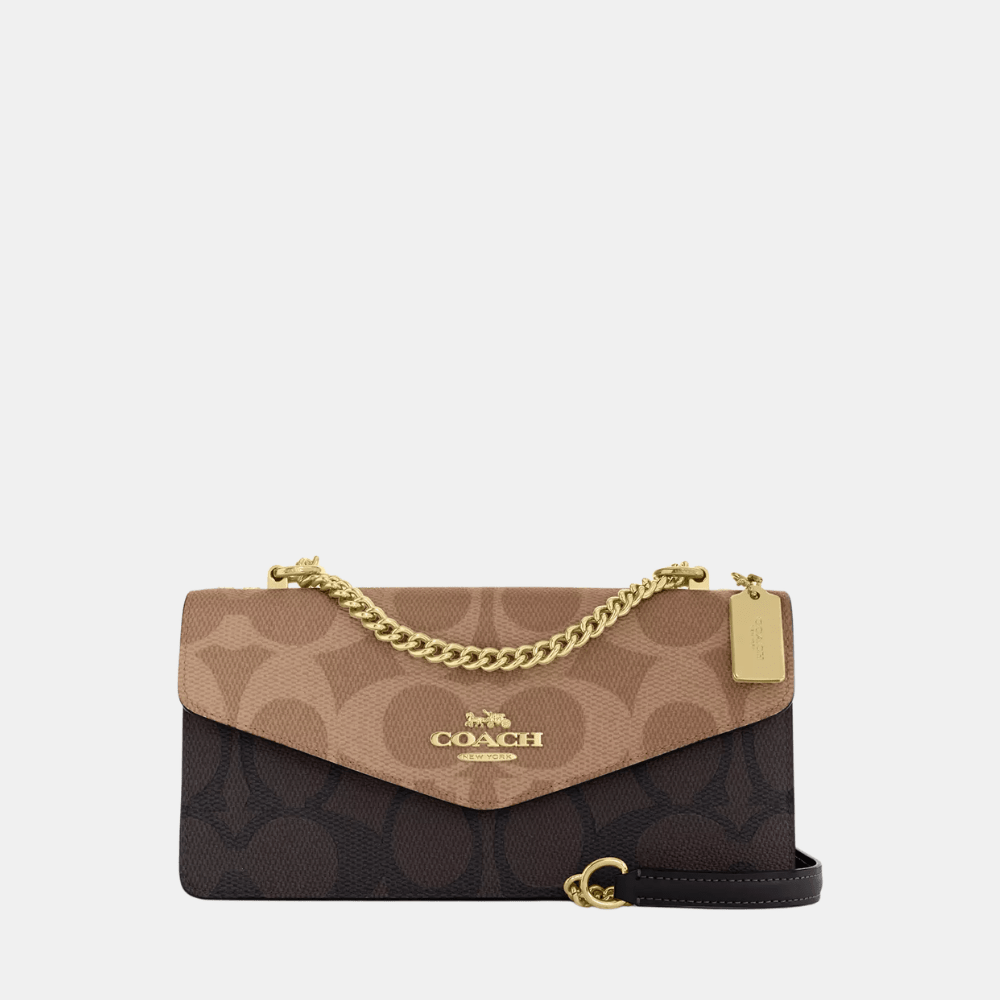 Coach Klare Envelope Crossbody Bag In Blocked Signature Canvas - DIVA ONLINE STORE