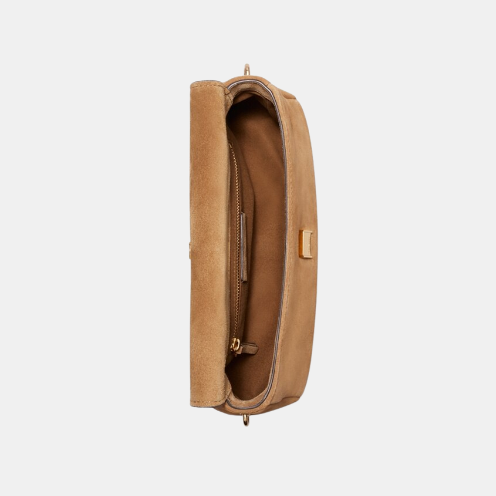 Tory Burch Small Charlie Suede Shoulder Bag