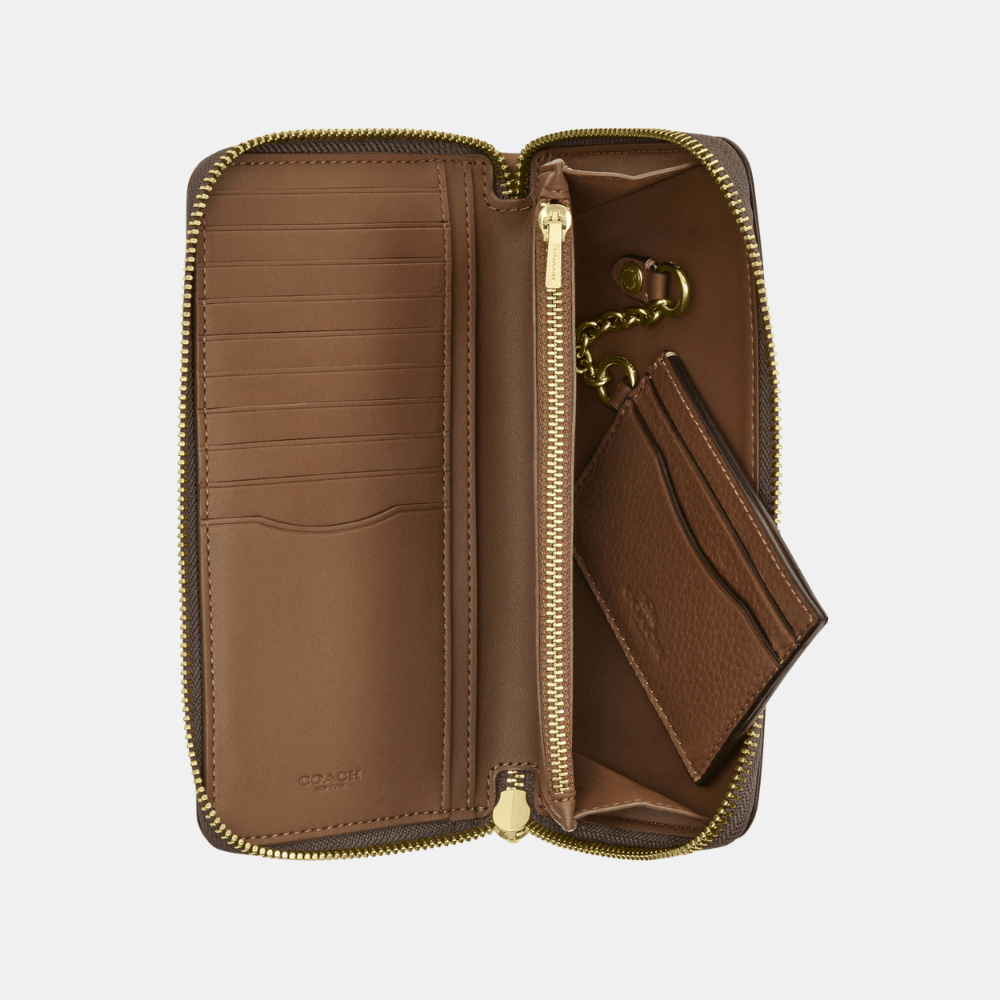 Coach Long Zip Around Wallet With Detachable Card Case - DIVA ONLINE STORE