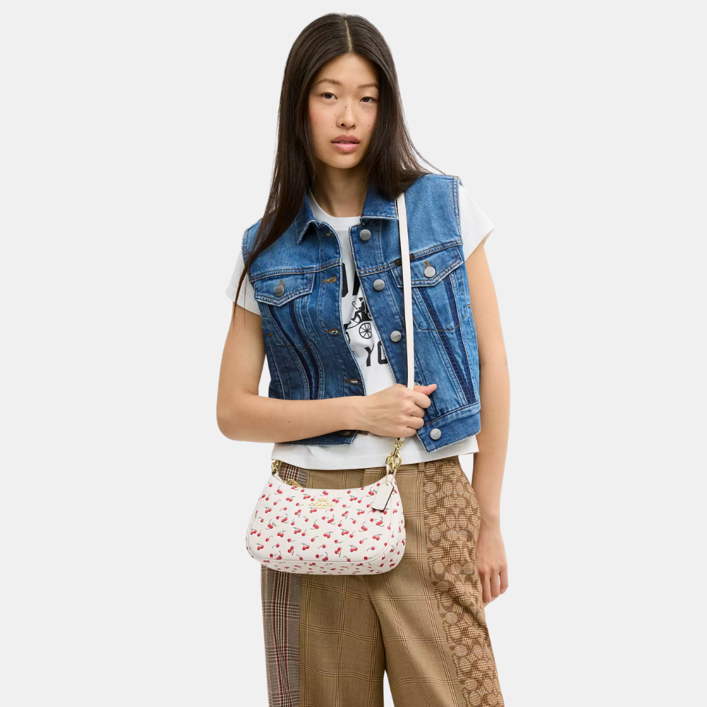 Coach Teri Shoulder Bag With Cherry Print