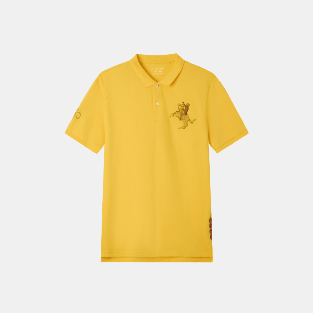 Giordano CNY Napoleon Polo Shirt (Yellow) - DIVA ONLINE STORE