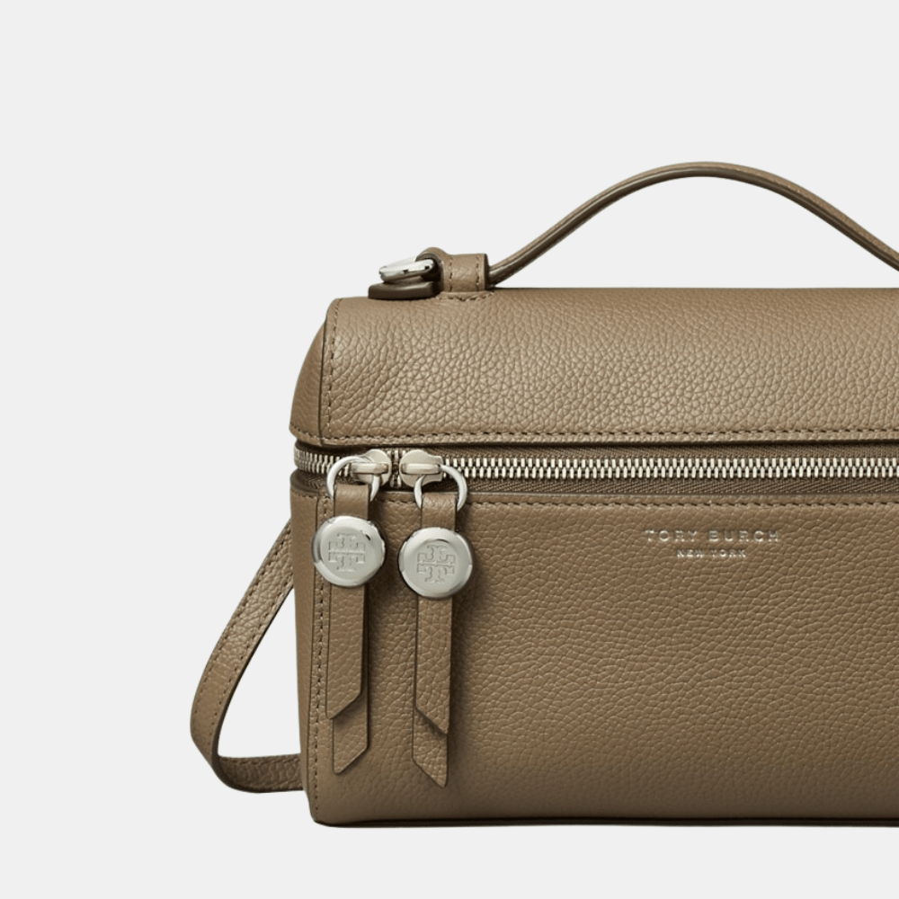 Tory Burch Romy Slim Top Handle Bag (Wild Mushroom) - DIVA ONLINE STORE