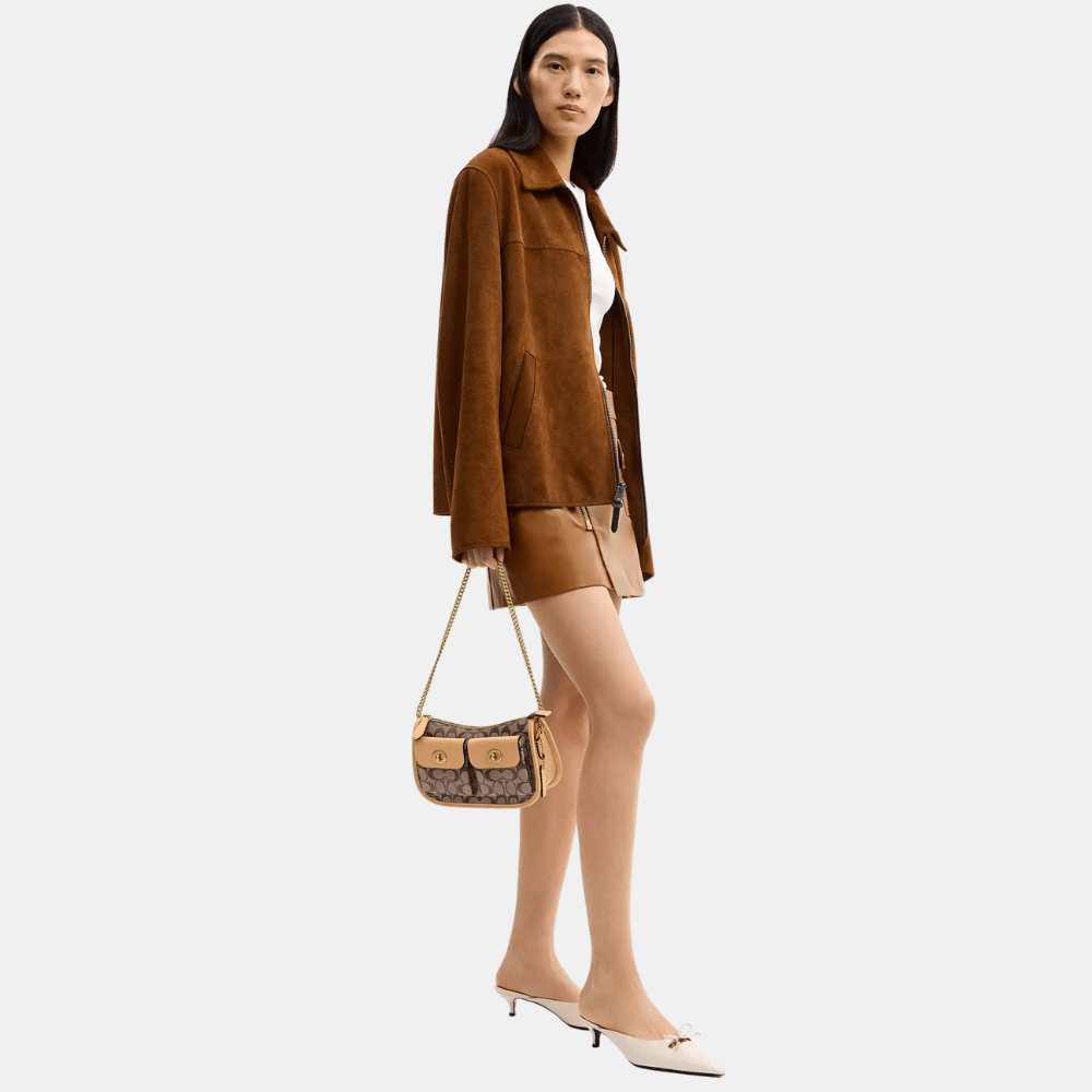 Coach Twin Turnlock Waverly Bag In Signature Jacquard - DIVA ONLINE STORE