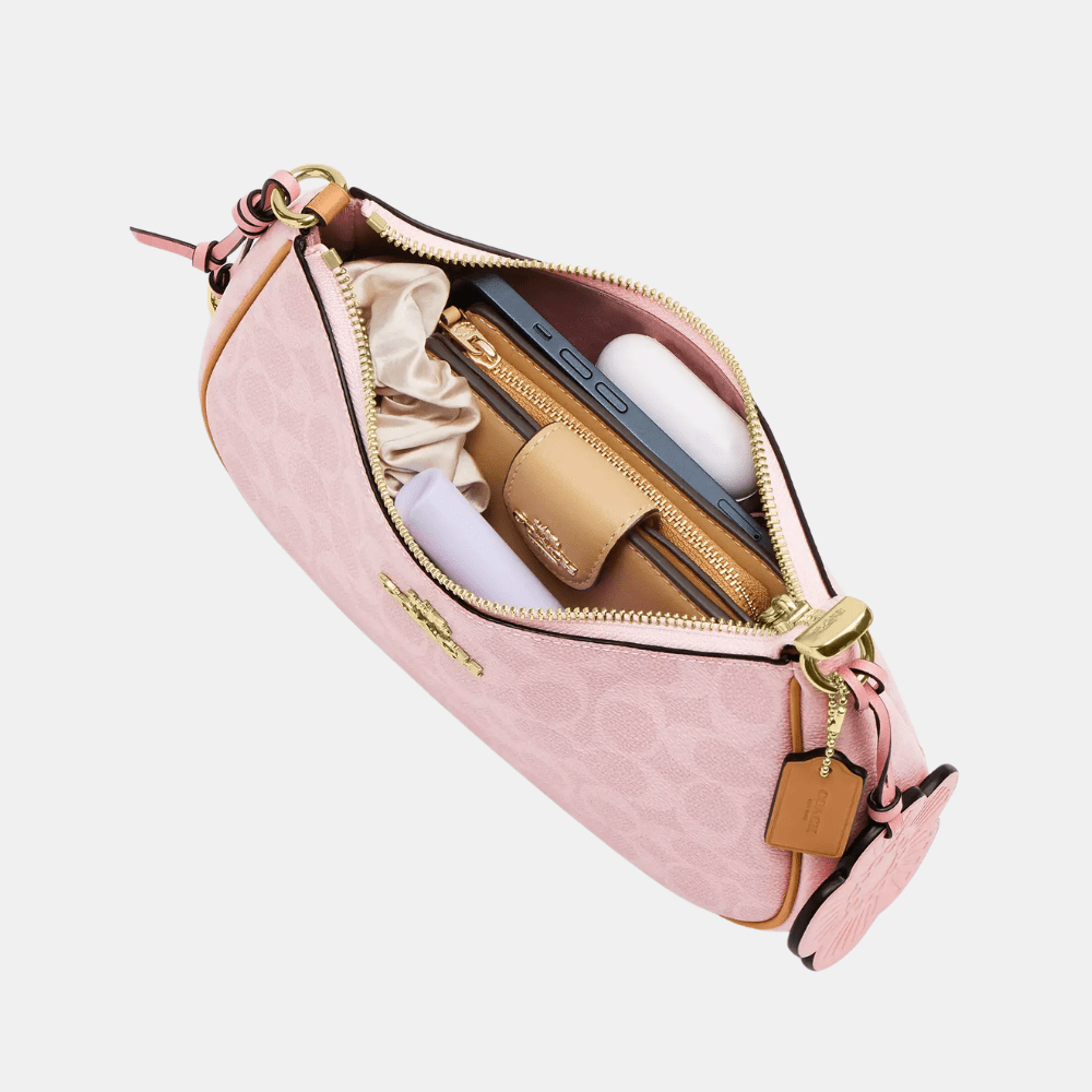 Coach Teri Shoulder Bag In Signature Canvas With Charms - DIVA ONLINE STORE