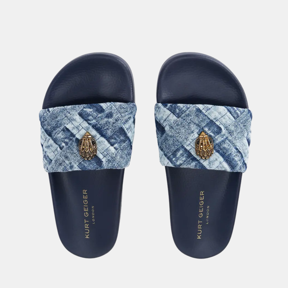 Kurt Geiger Meena Eagle Slide (Denim)