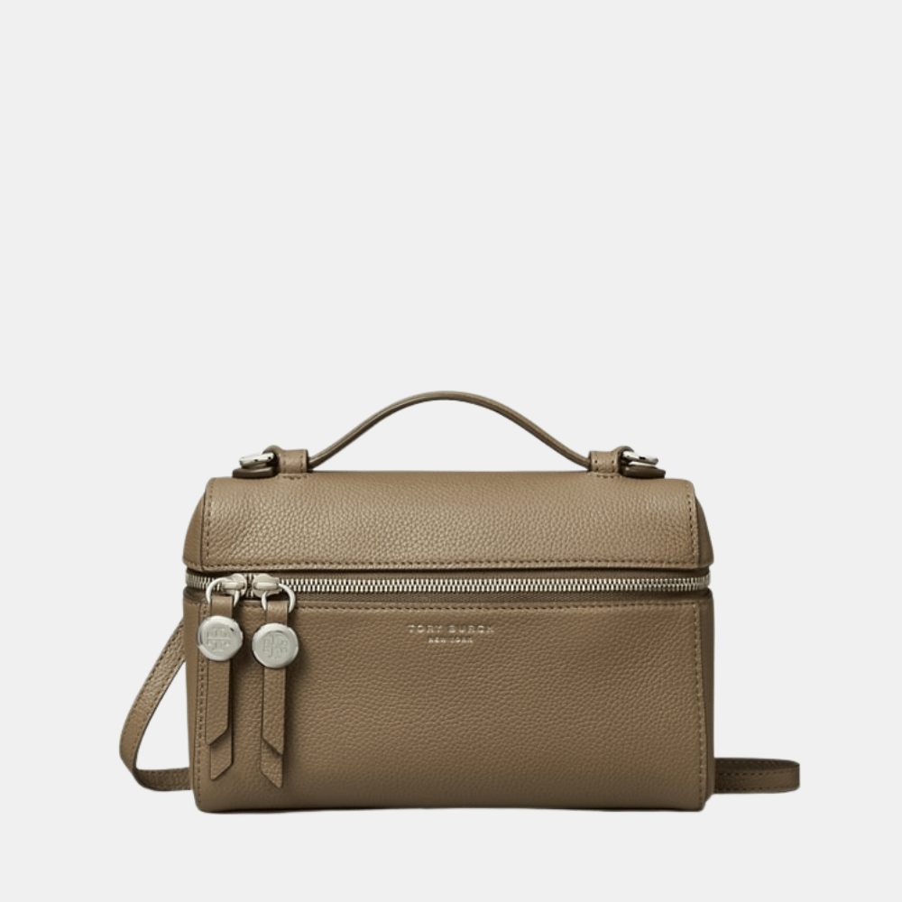 Tory Burch Romy Slim Top Handle Bag (Wild Mushroom) - DIVA ONLINE STORE
