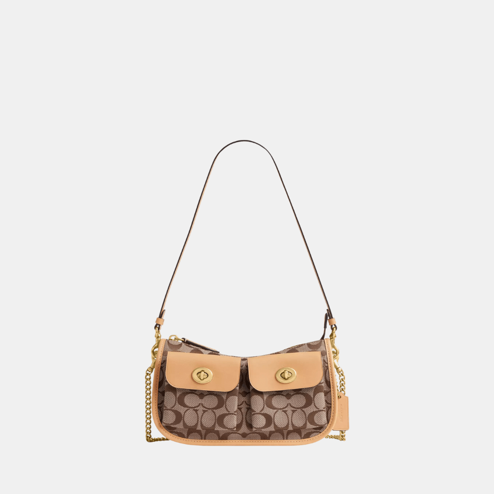 Coach Twin Turnlock Waverly Bag In Signature Jacquard - DIVA ONLINE STORE