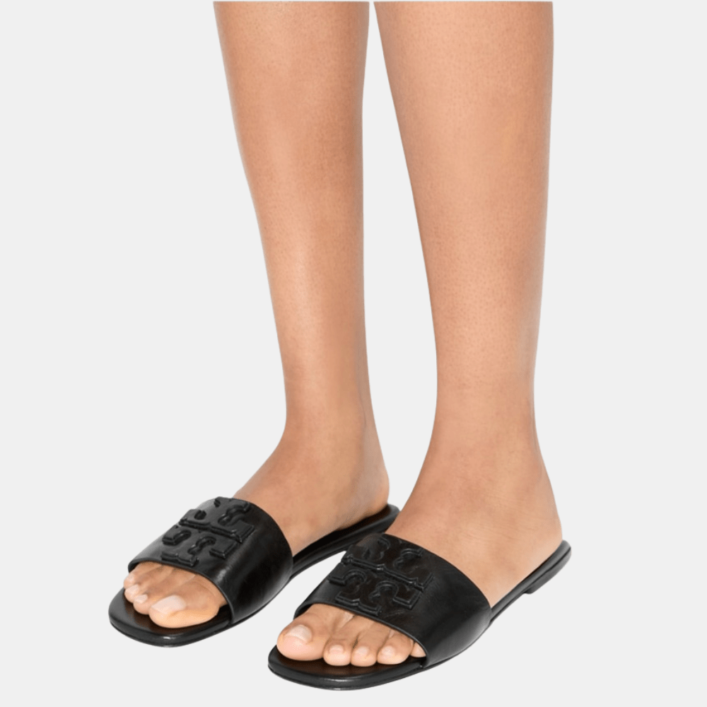 Tory Burch Ines Single - Band Slide (Black) - DIVA ONLINE STORE
