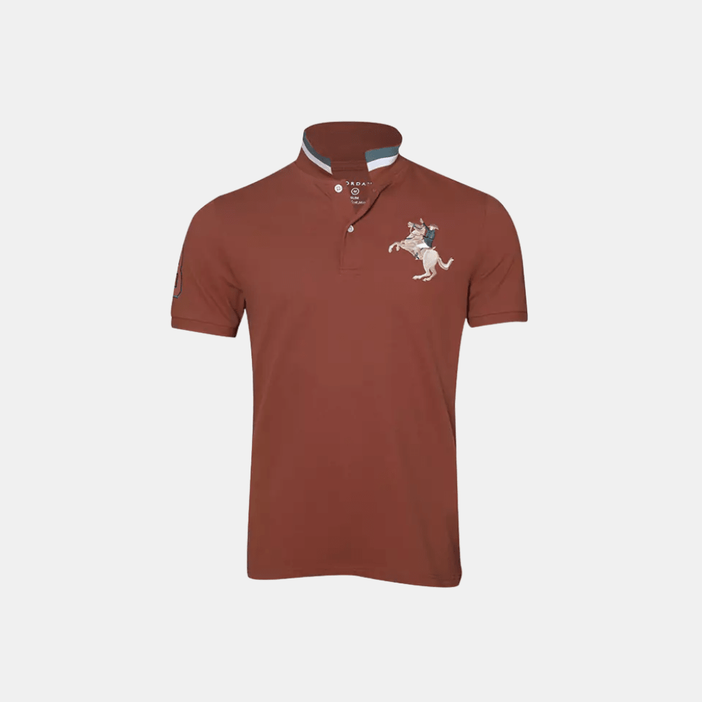 Giordano 3D Napoleon Polo Shirt (Red) - DIVA ONLINE STORE